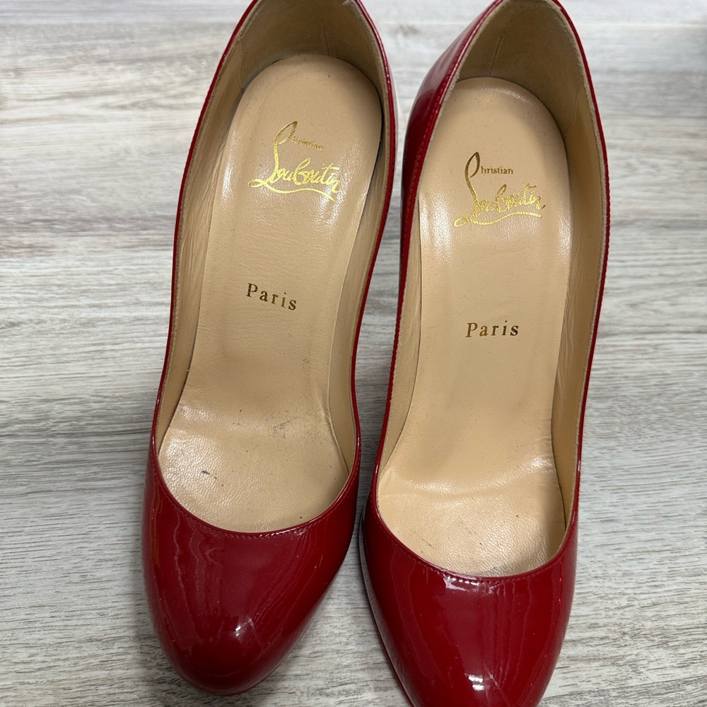 Christian Louboutin Red Patent Leather Heels